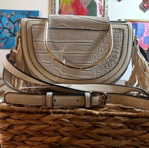 Cato cream crossbody purse